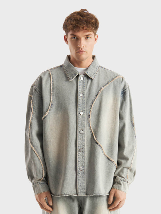 Don't Waste Culture Vireo Denim Shirt | Sand Blue