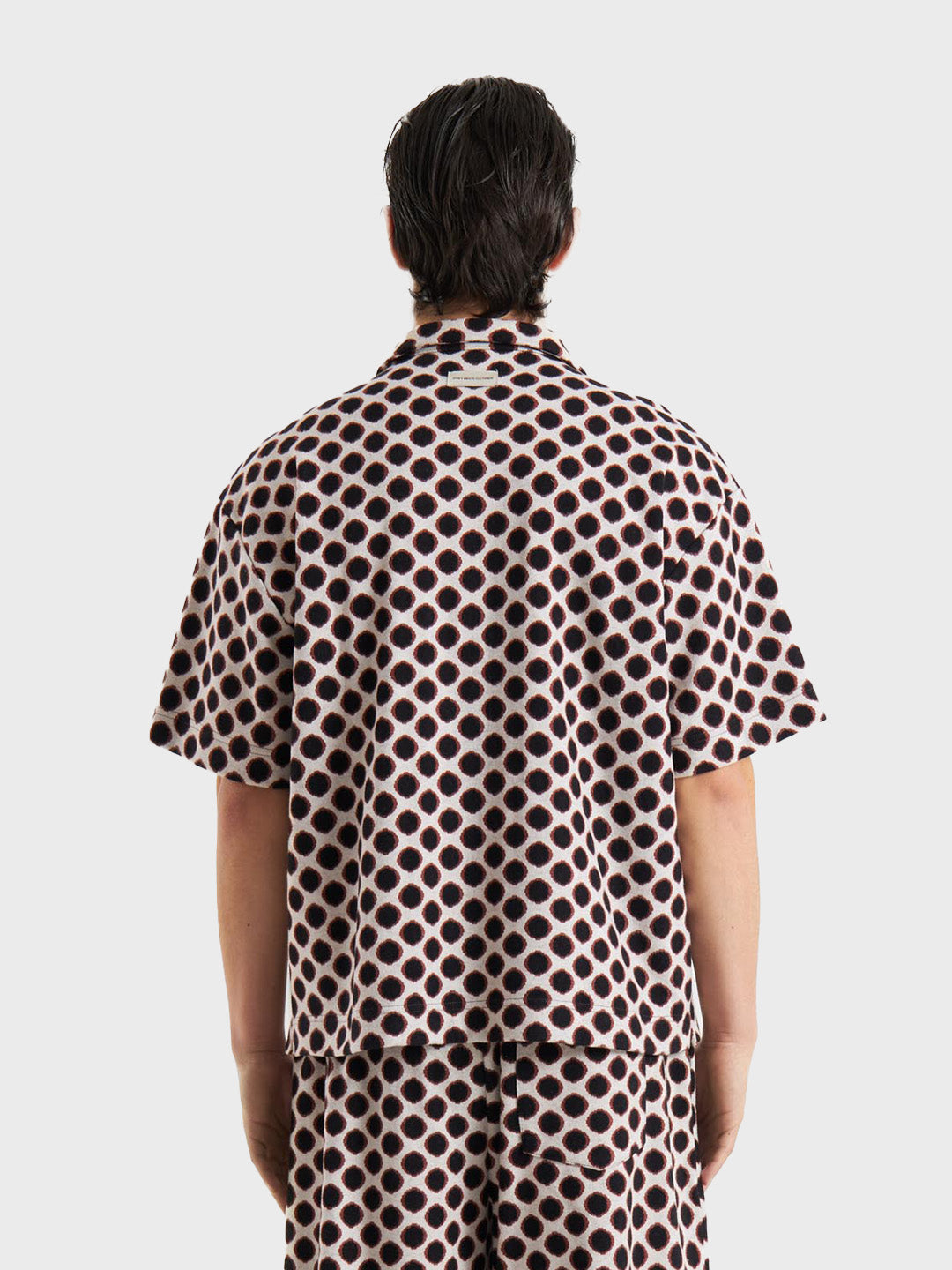 Achteraanzicht DWC Zafir Shirt – cream/black