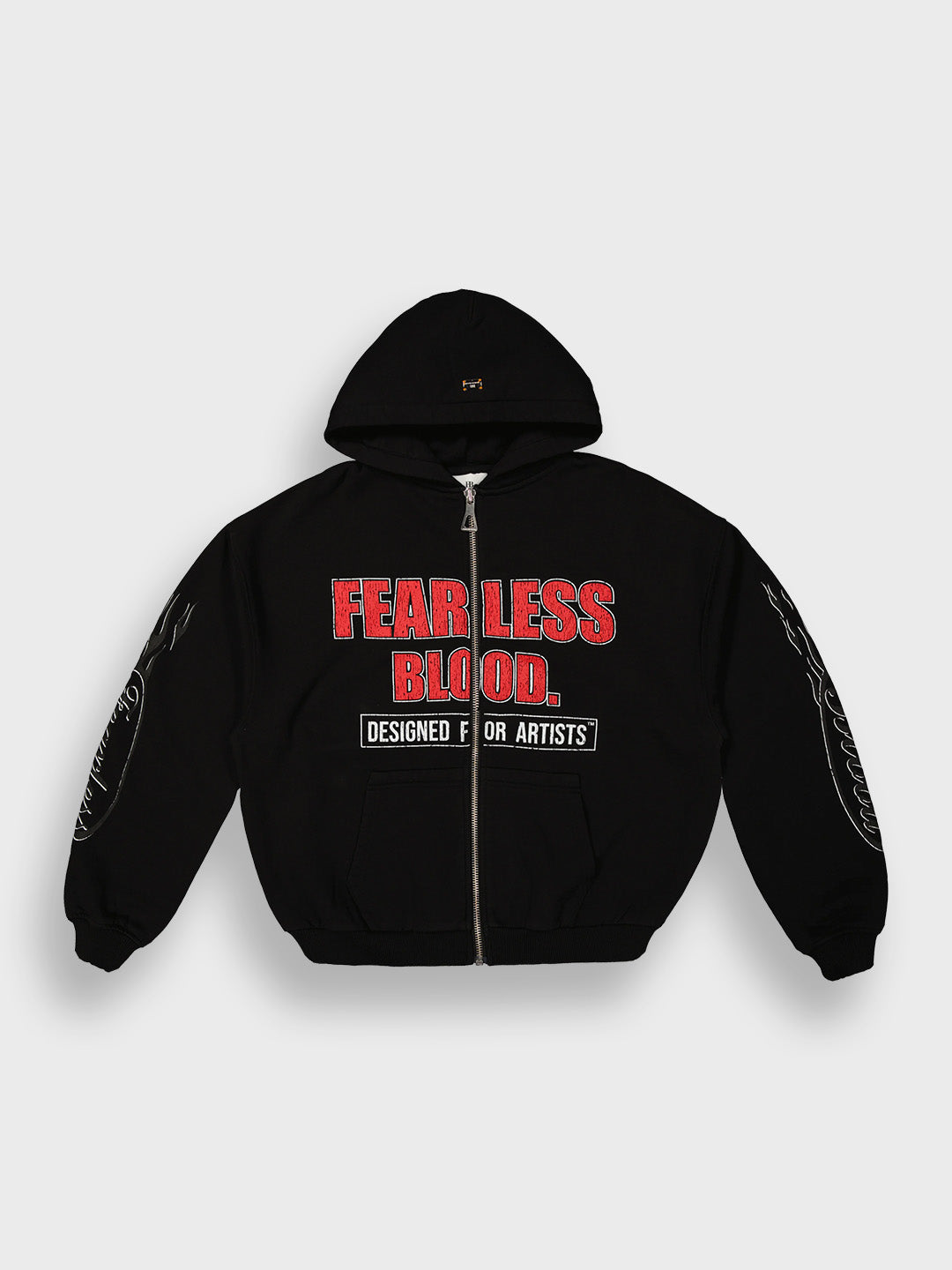 Fearless Blood Biebs Zip Hoodie Black – voorzijde