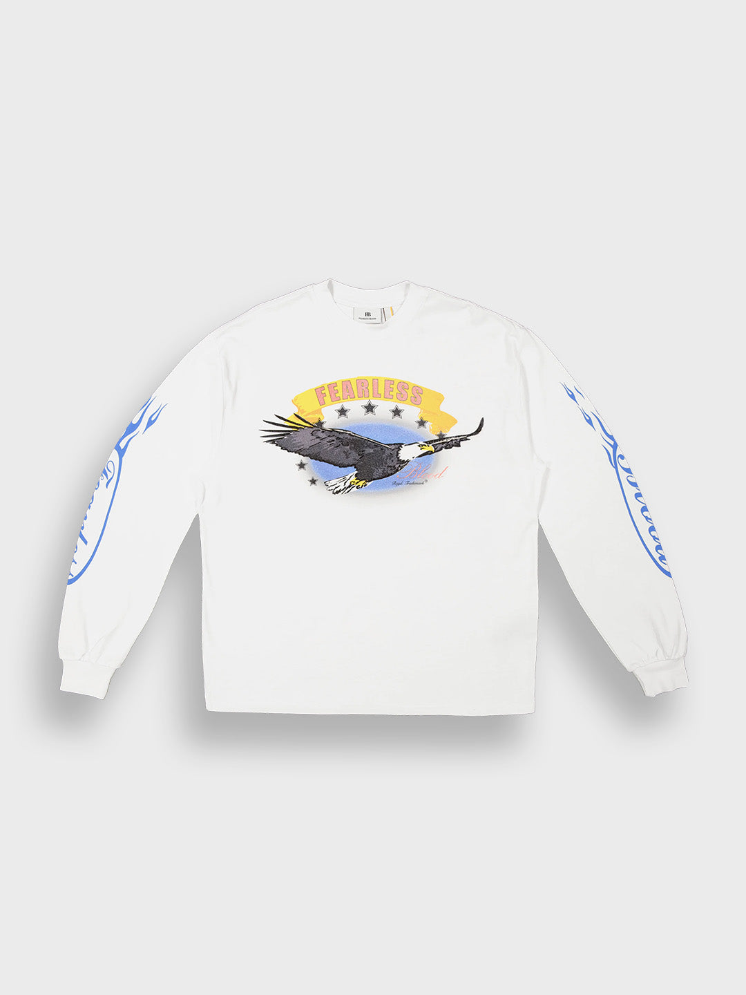 Fearless Blood Bonnie Longsleeve T-Shirt White – voorzijde