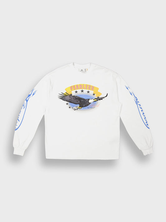 Fearless Blood Bonnie Longsleeve T-Shirt White – voorzijde