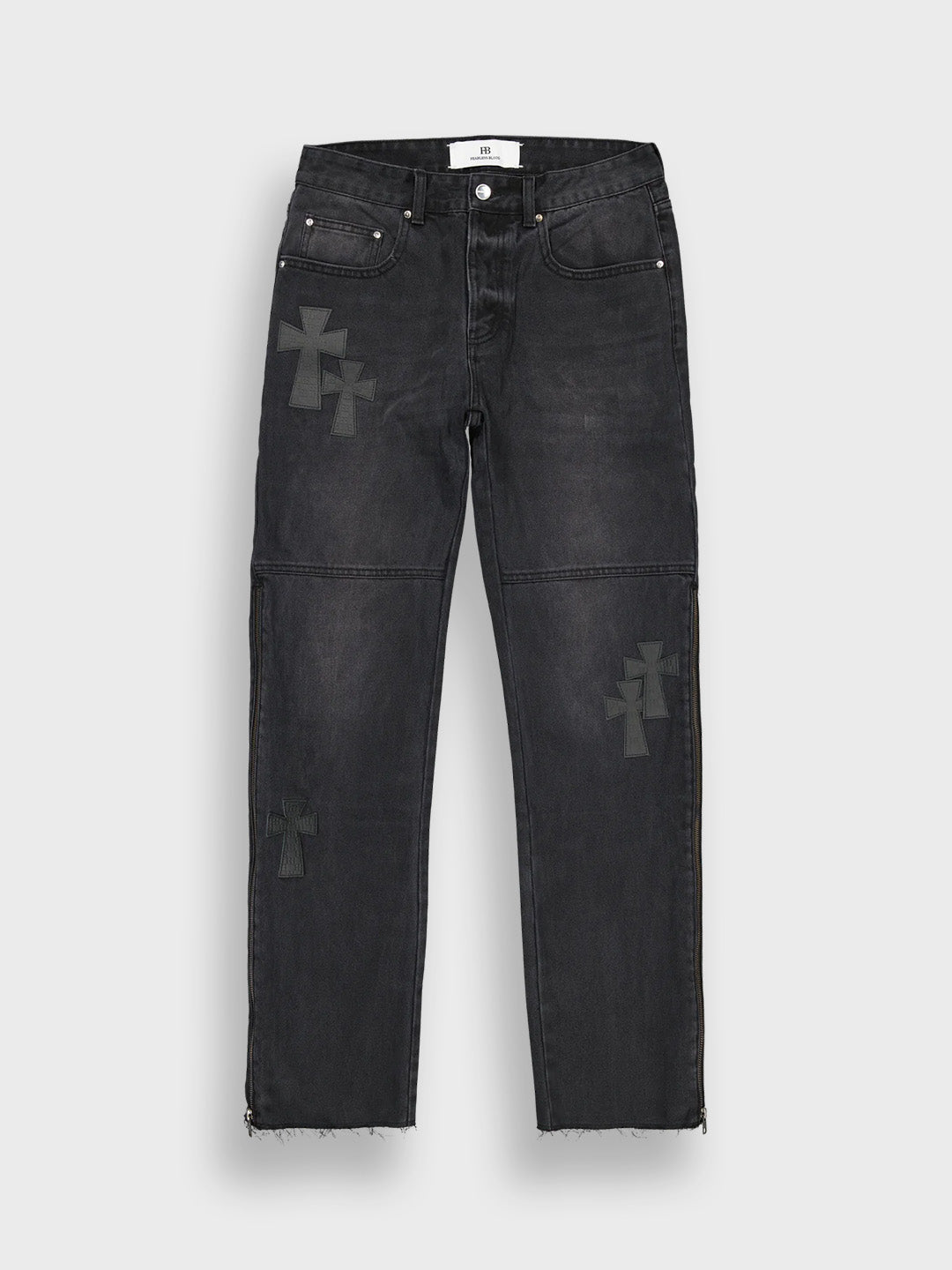 fearless blood jeans met kruizen - Reloadstore