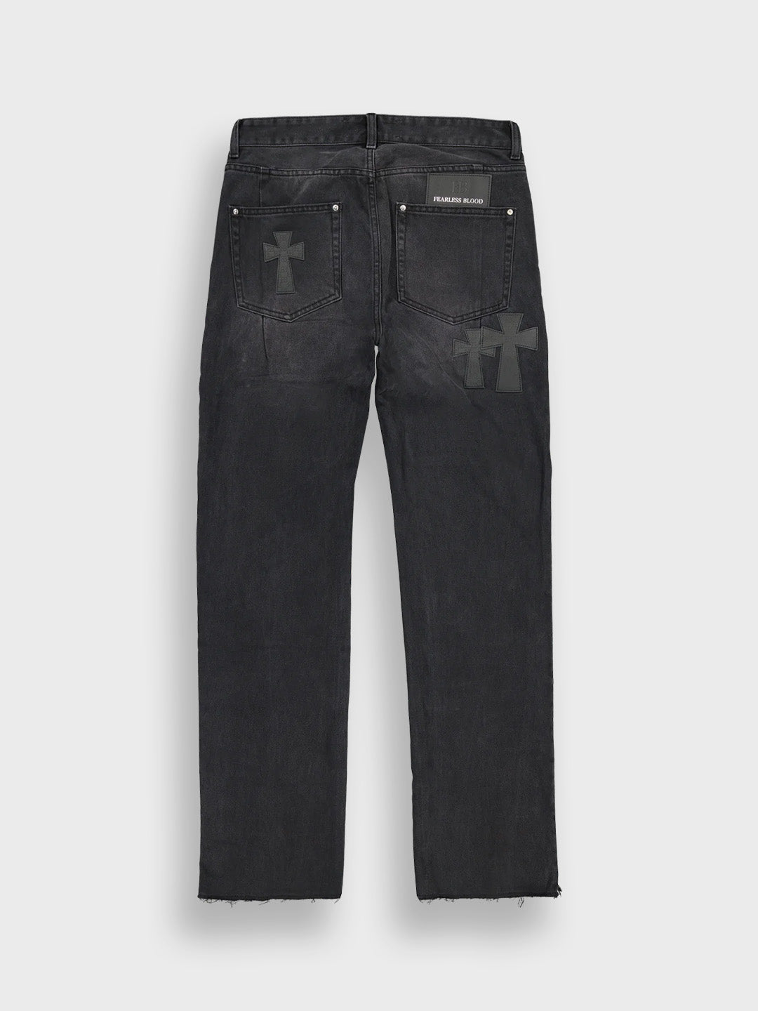 fearless blood jeans met kruizen - Reloadstore