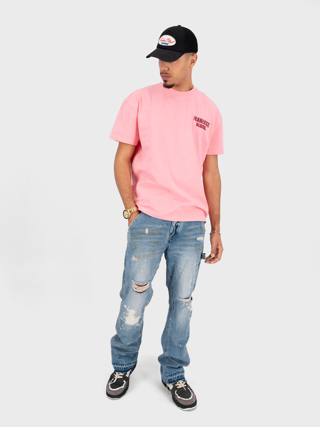 fearless blood t-shirt pink - Reloadstore