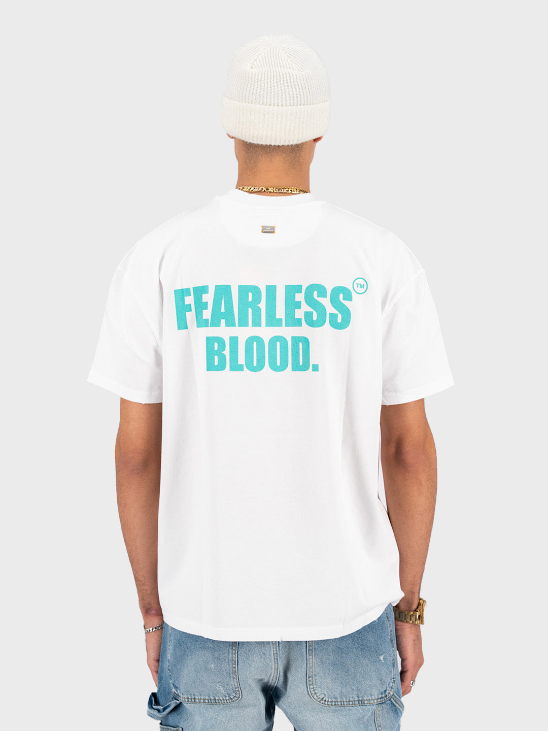 fearless blood t-shirt white - Reloadstore