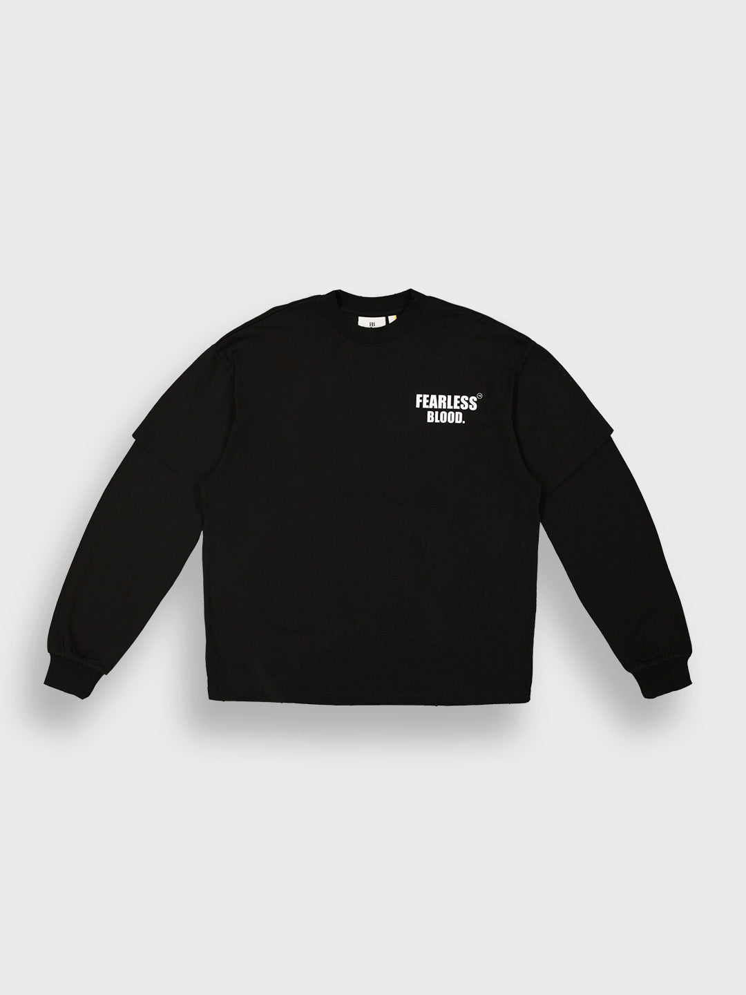 Fearless Blood Suprise Longsleeve T-Shirt Black – voorzijde