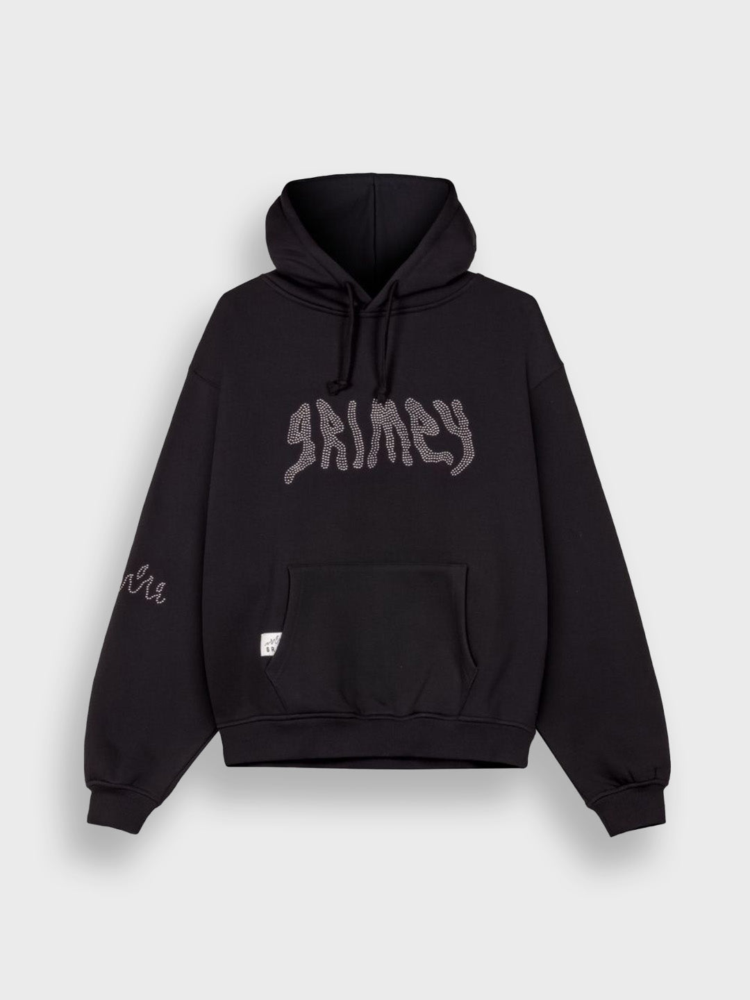 grimey rhinestone hoodie - black - Reloadstore