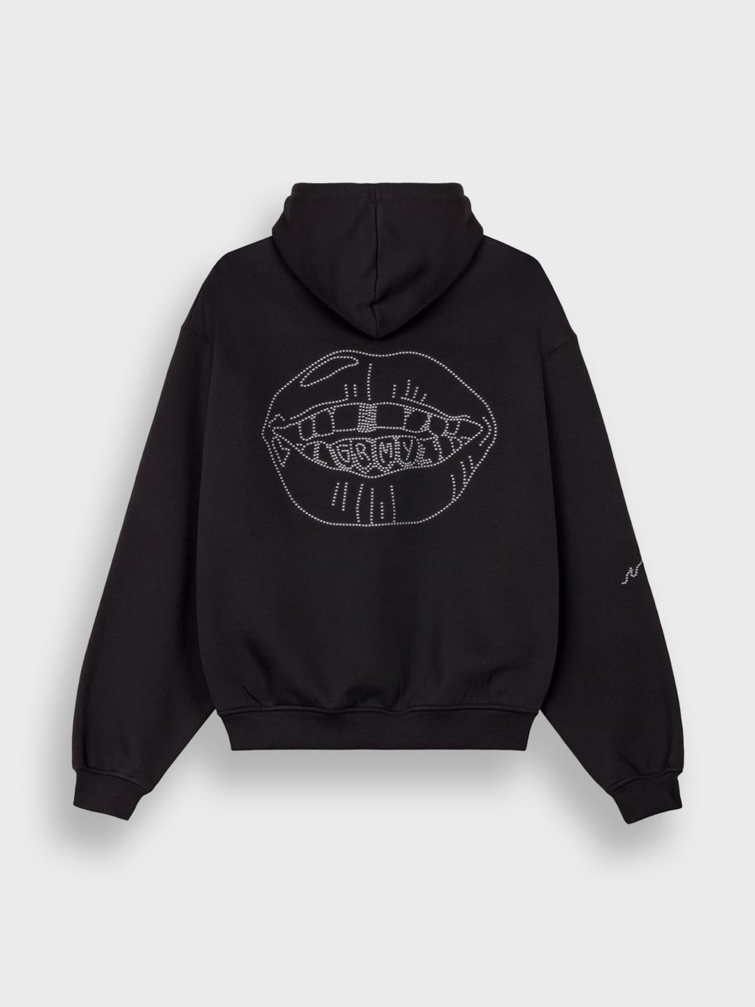 grimey rhinestone hoodie - black - Reloadstore