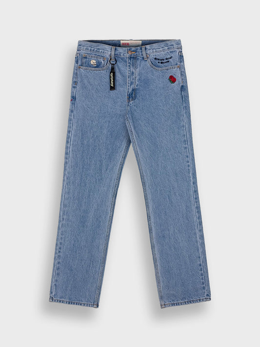 Grimey Planet Jeans Washed Blue voorkant
