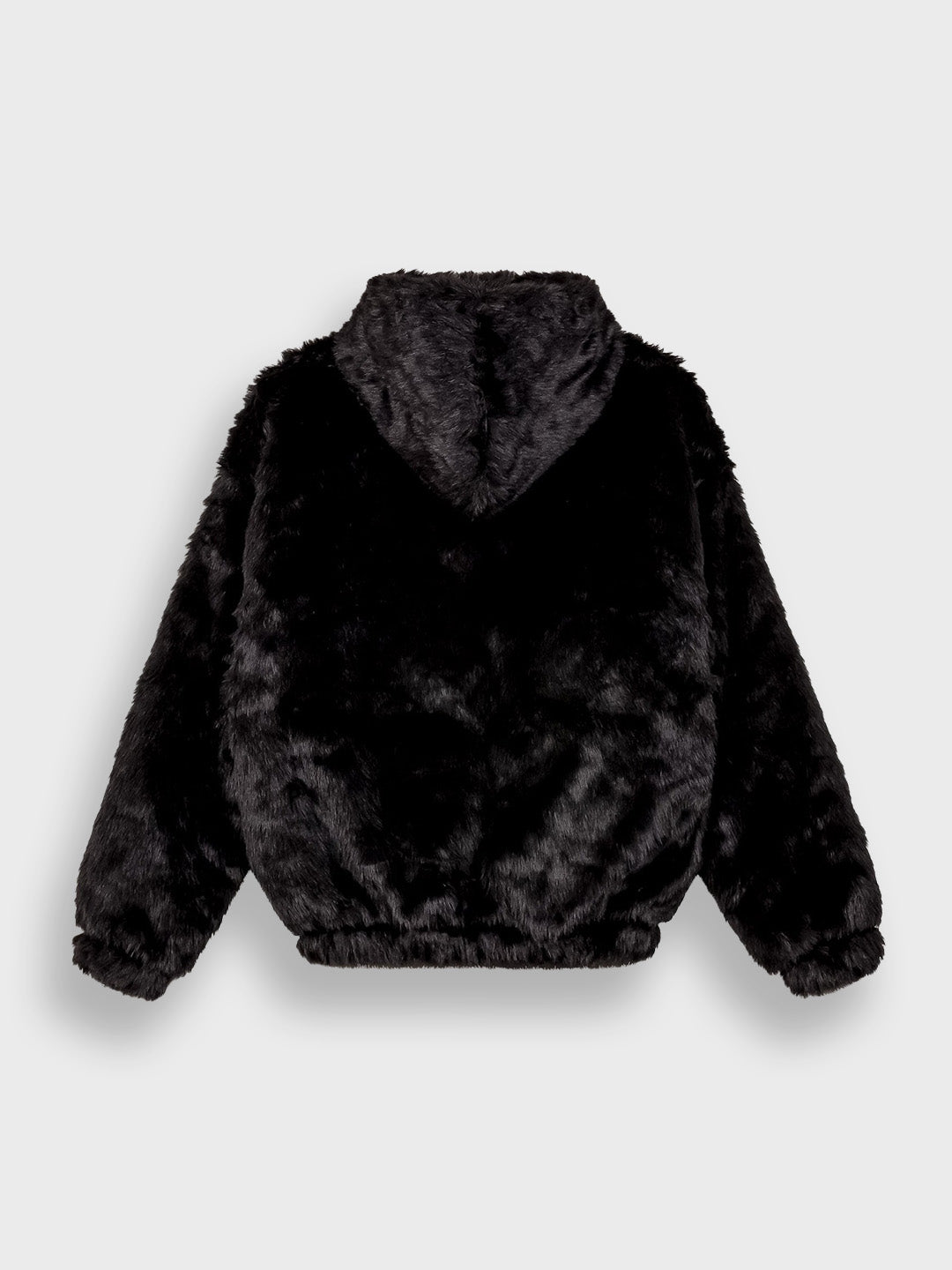 Grimey Royal Paw Faux Fur Jacket Black achterkant