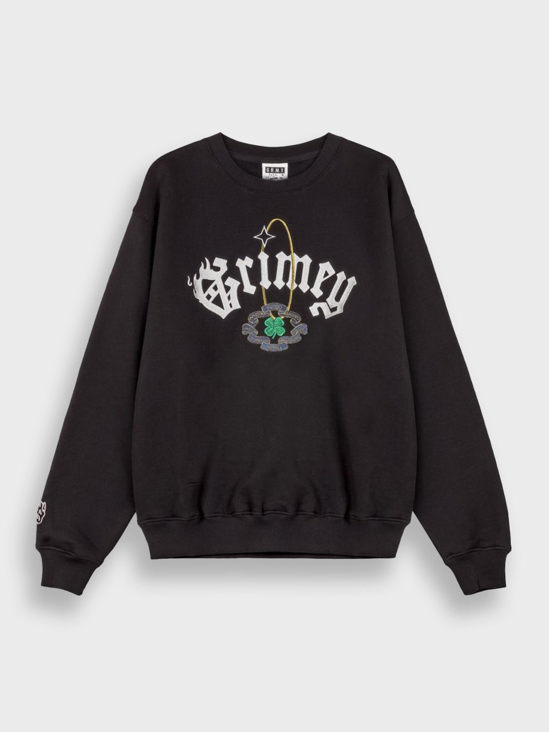 grimey crewneck sweater black