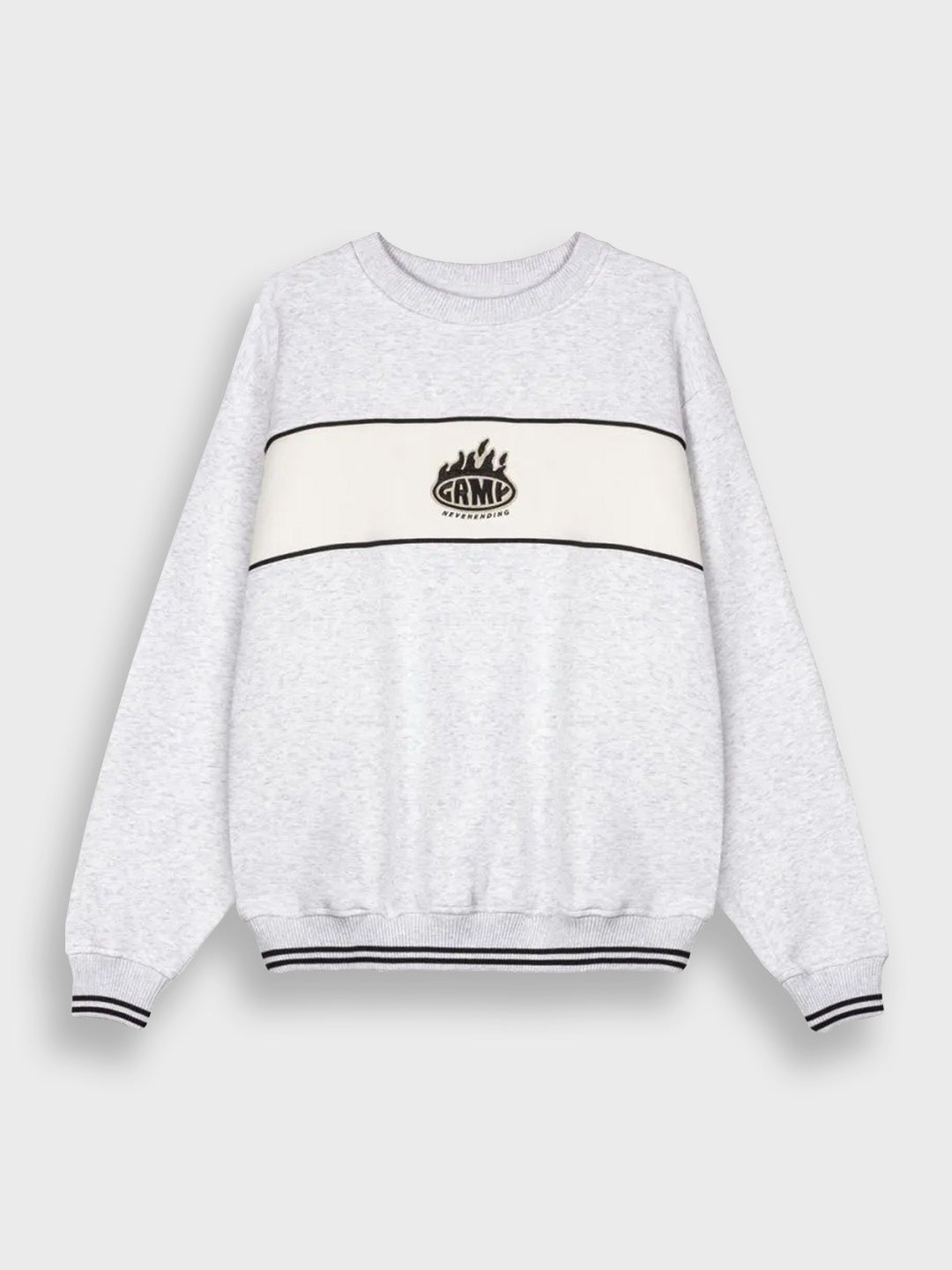 Grimey Scratching Memories Crewneck Sweater | Grey