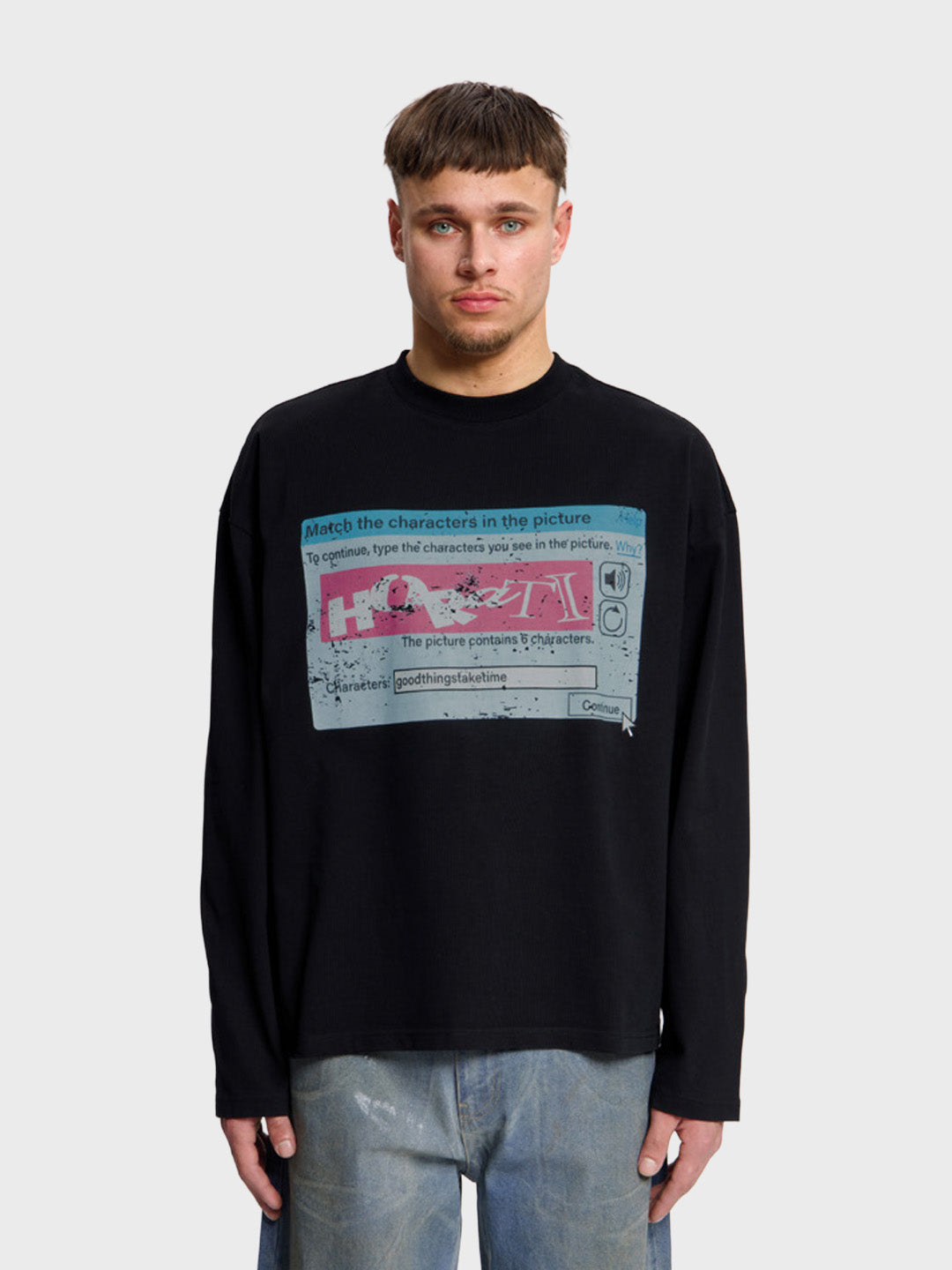 Horati Digital Longsleeve Black - model voorkant