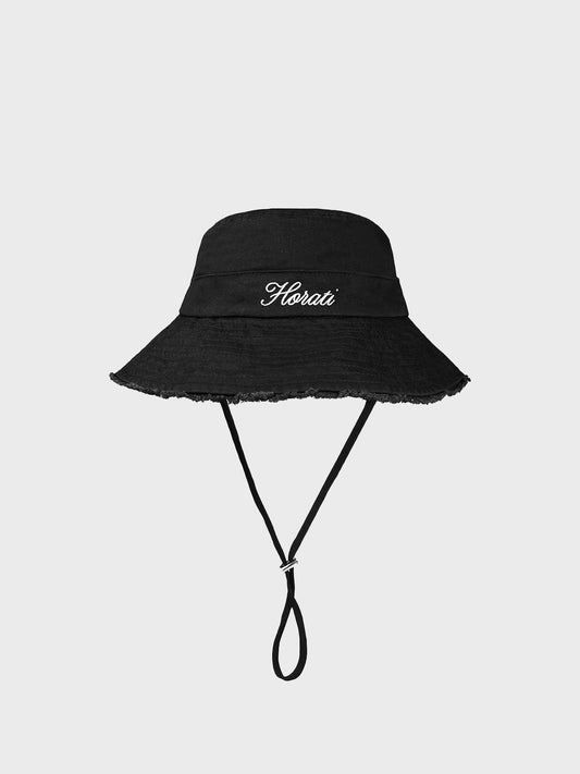 Horati Frayed Sun Hat | Black