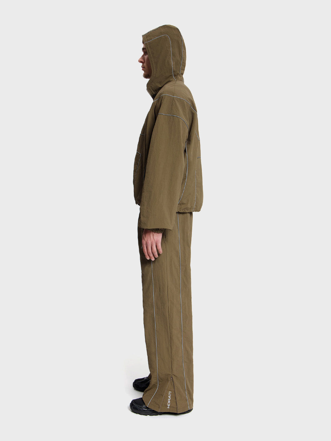 Horati H-Tracksuit Army Green - zijkant