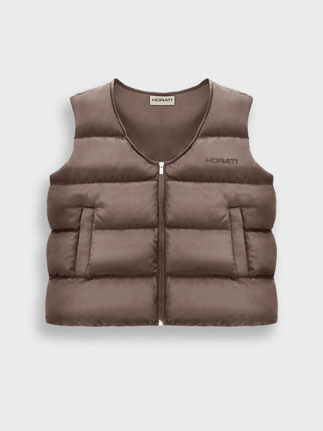 horati puffer bodywarmer brown