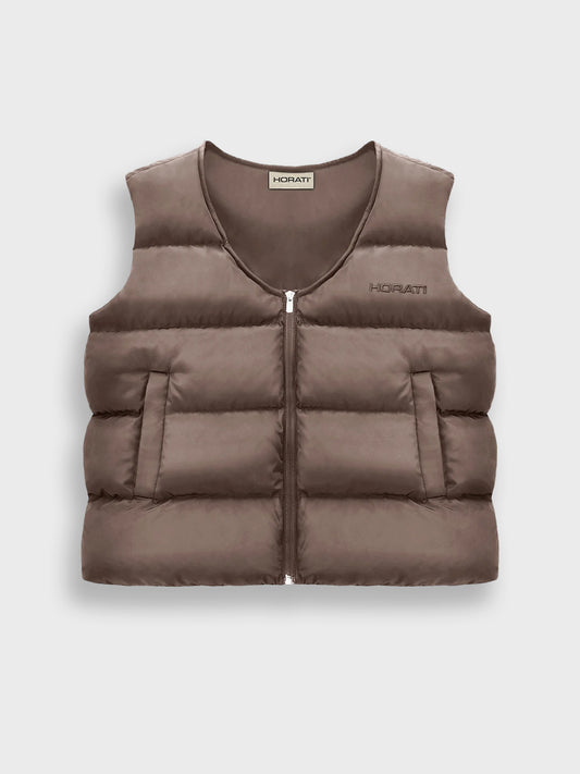 horati puffer bodywarmer brown