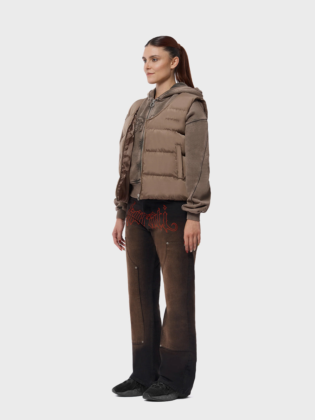 horati puffer bodywarmer brown