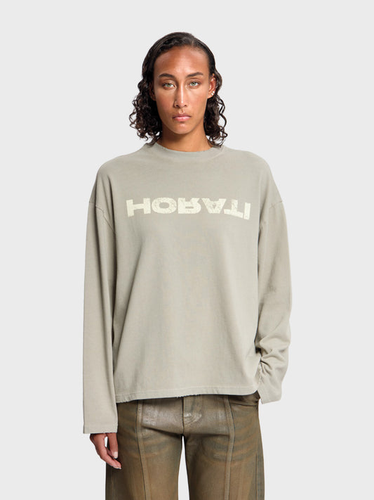 Horati Reverse Longsleeve Sand - voorkant