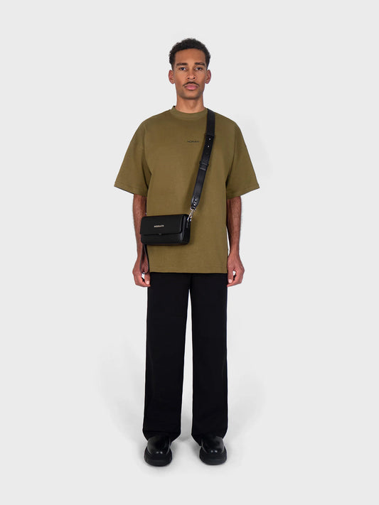 Horati leather crossbody bag black
