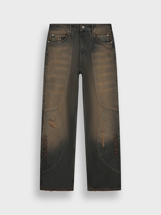 horati washed jeans - rust brown - Reloadstore