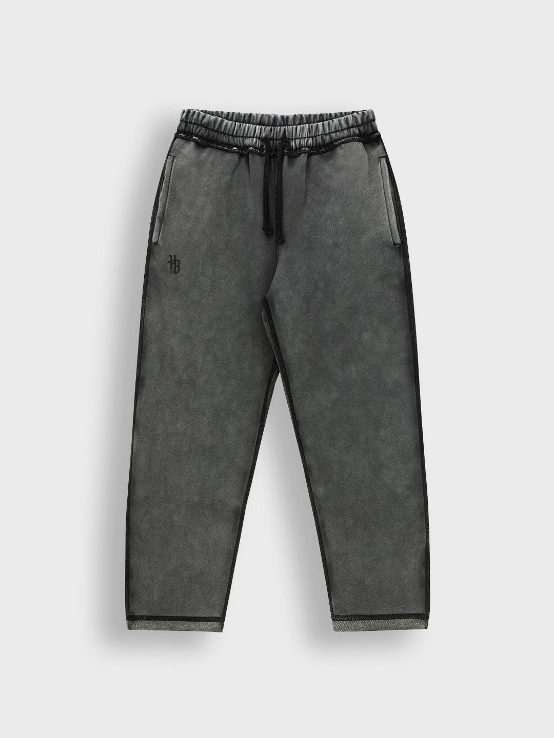 House Of Basicz Nueve Jogger voor kids in Washed Black – product voorkant