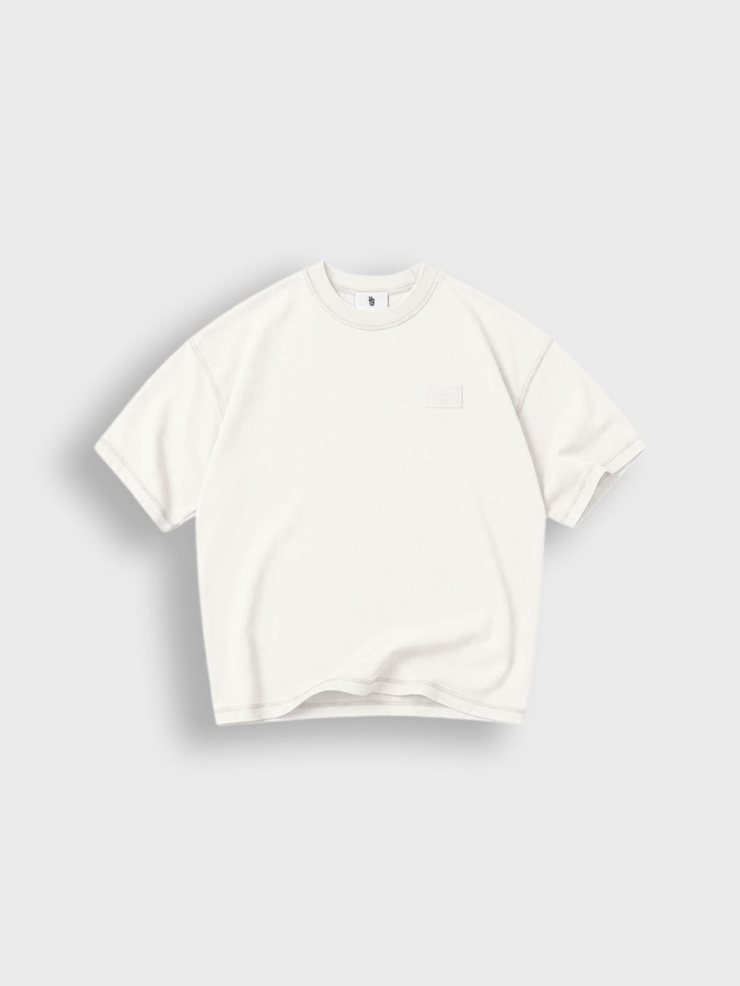 House Of Basicz Boxy T-Shirt Kids Off-White - voorkant