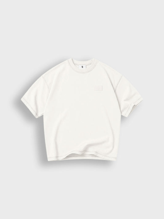 House Of Basicz Boxy T-Shirt Kids Off-White - voorkant