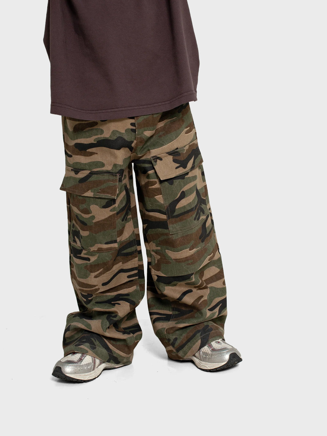 House Of Basicz Cargo Pants Kids Camo – voorkant
