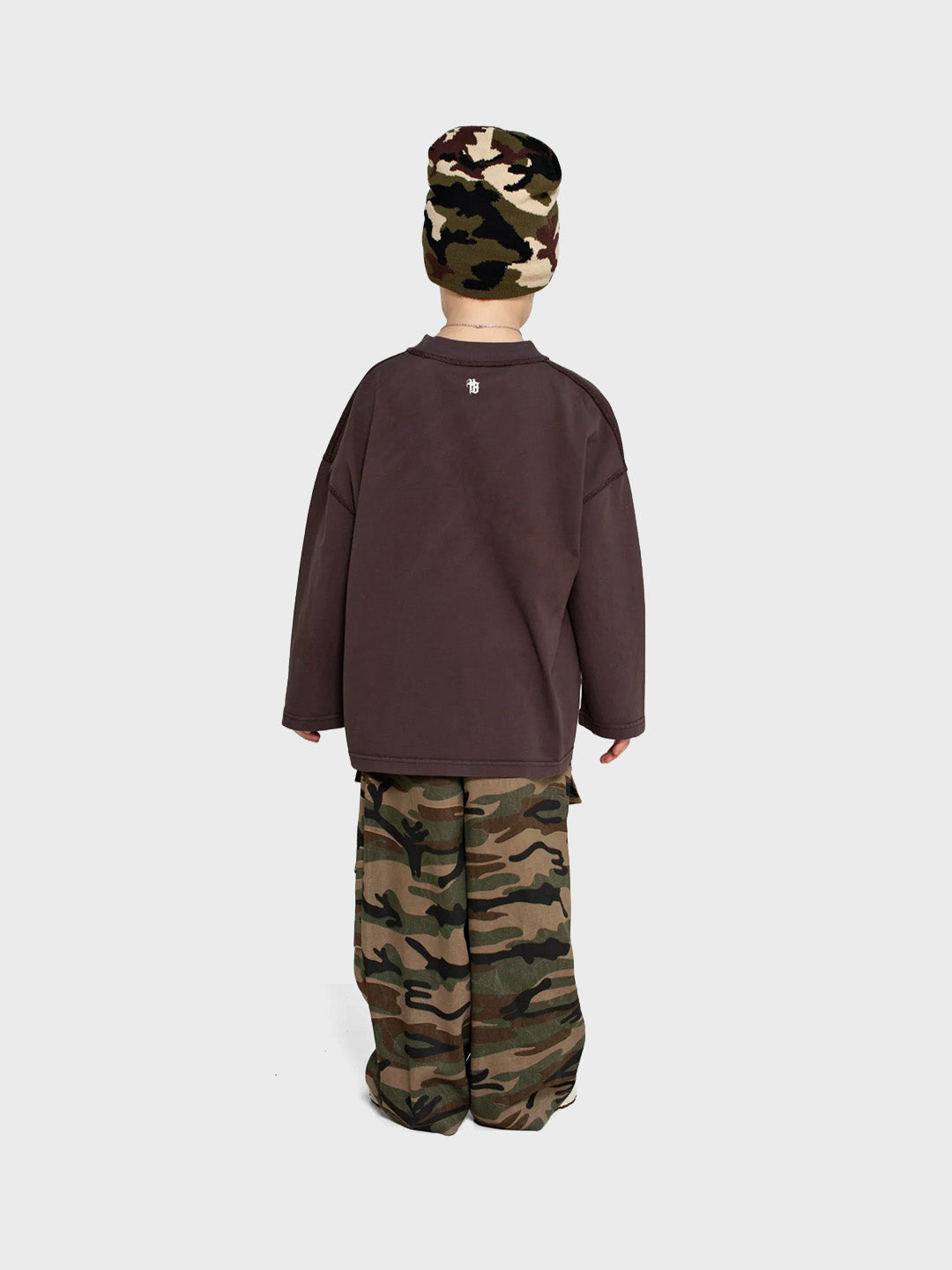 House Of Basicz Cargo Pants Kids Camo – achterkant