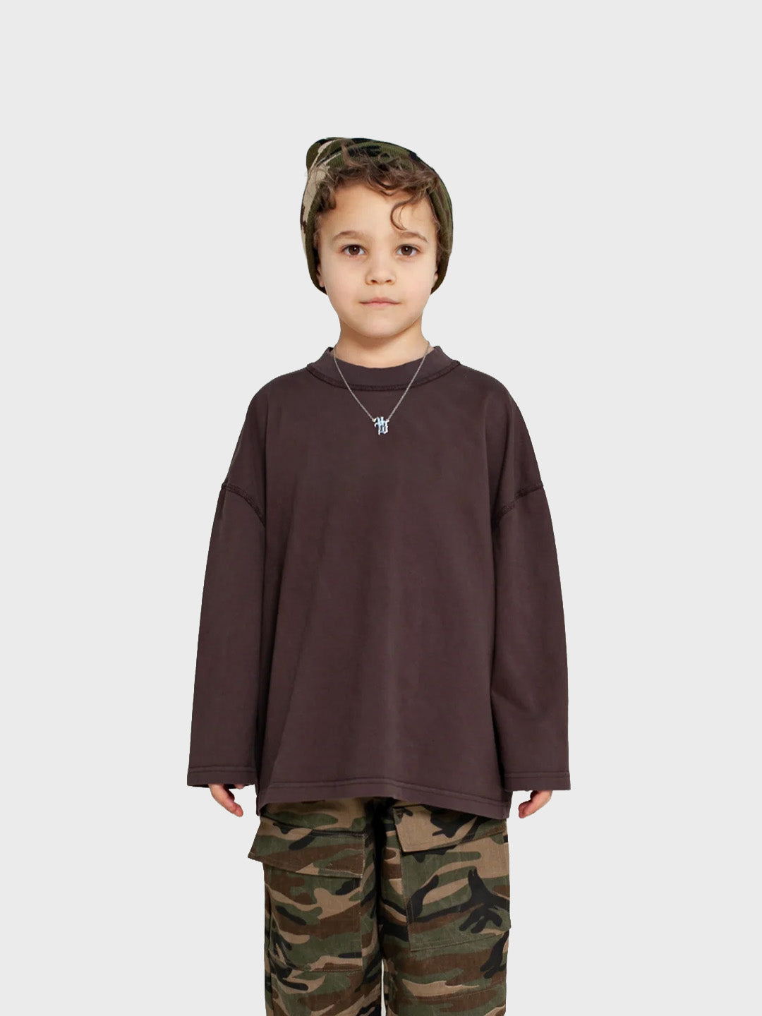 House Of Basicz Drift Longsleeve Kids Brown
