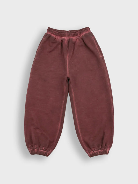 House Of Basicz Oil Dye Jogger Kids Brown