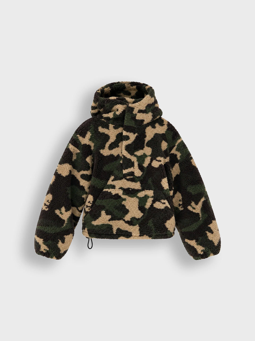 House Of Basicz Teddy Zip-Up Hoodie Kids Camo