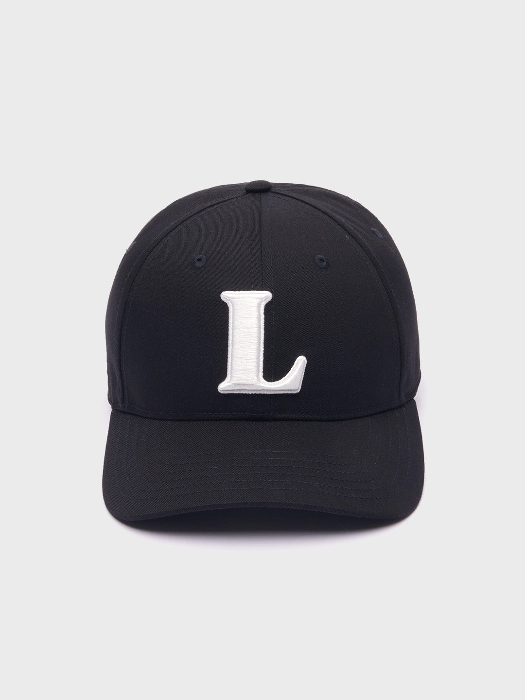 Zwarte Lacoste cap met 3D-borduurwerk