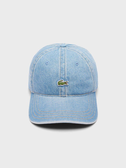 Lacoste Denim Cap Light Blue – packshot voorkant