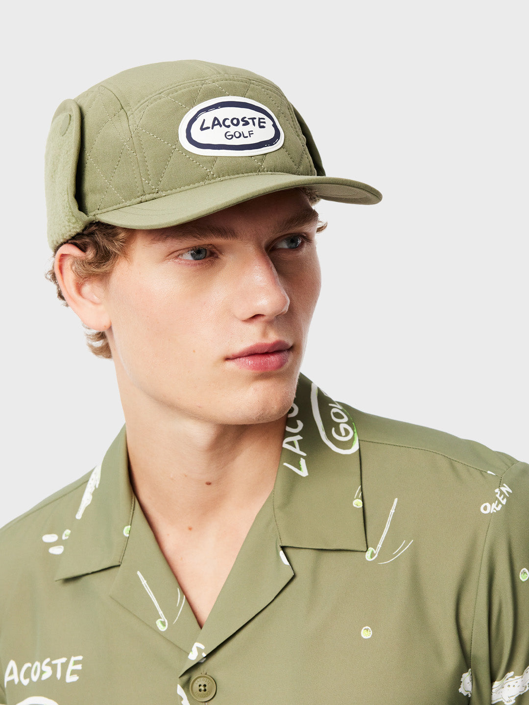 lacoste ear flap cap