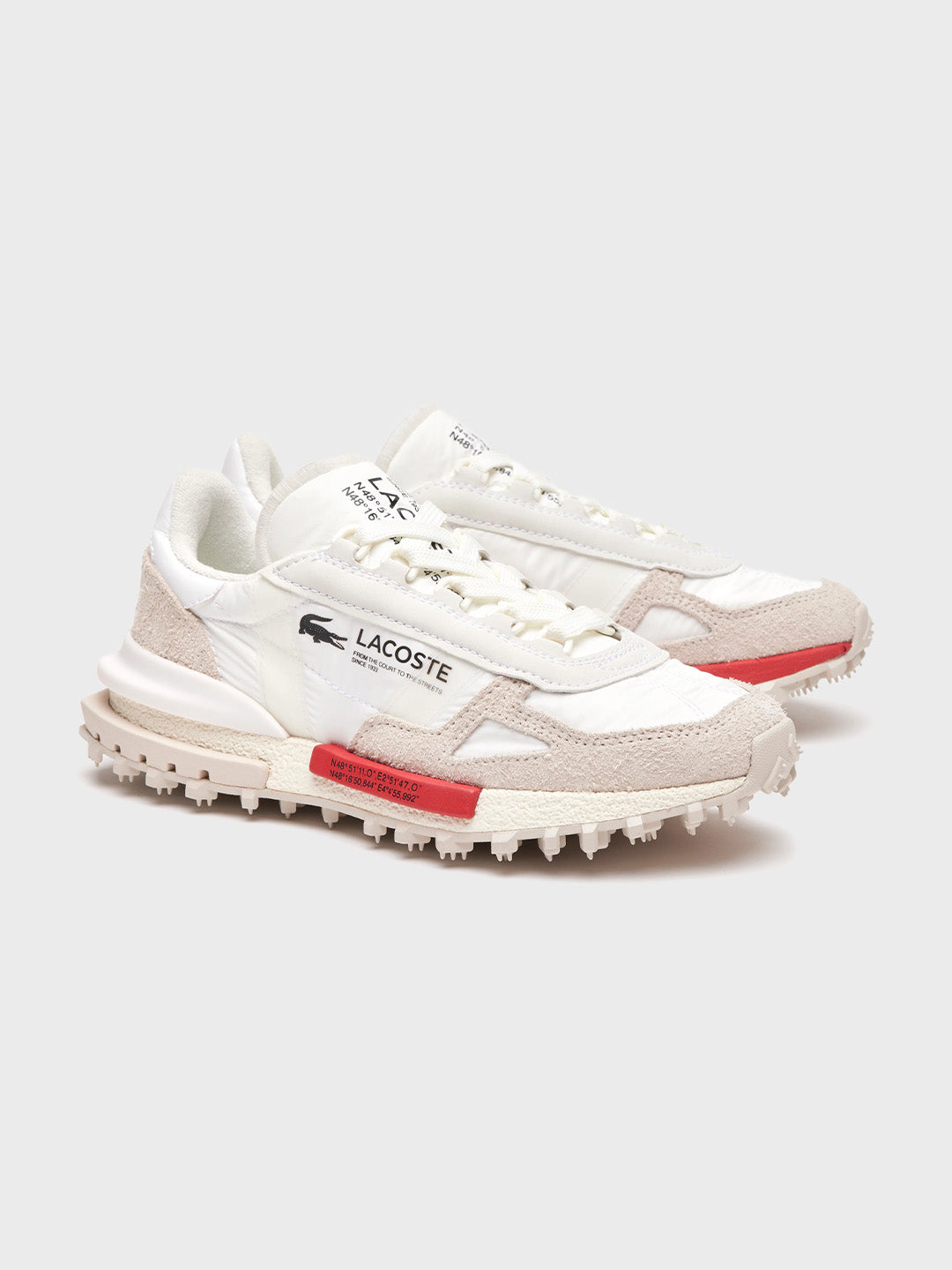 Lacoste Elite Active Sneakers | White/Red