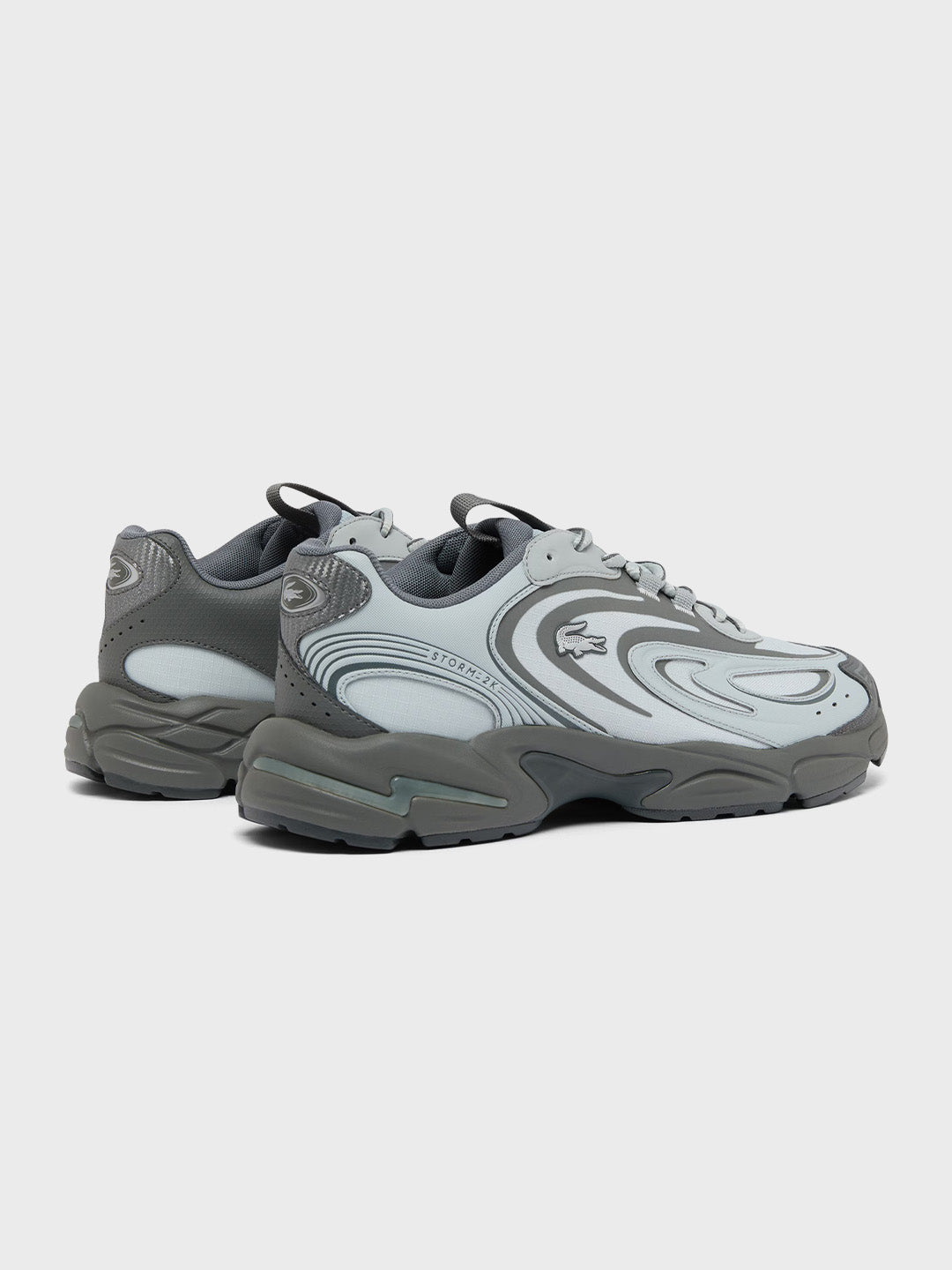 Lacoste Storm 96 2K Tech Sneakers Grey – achterkant