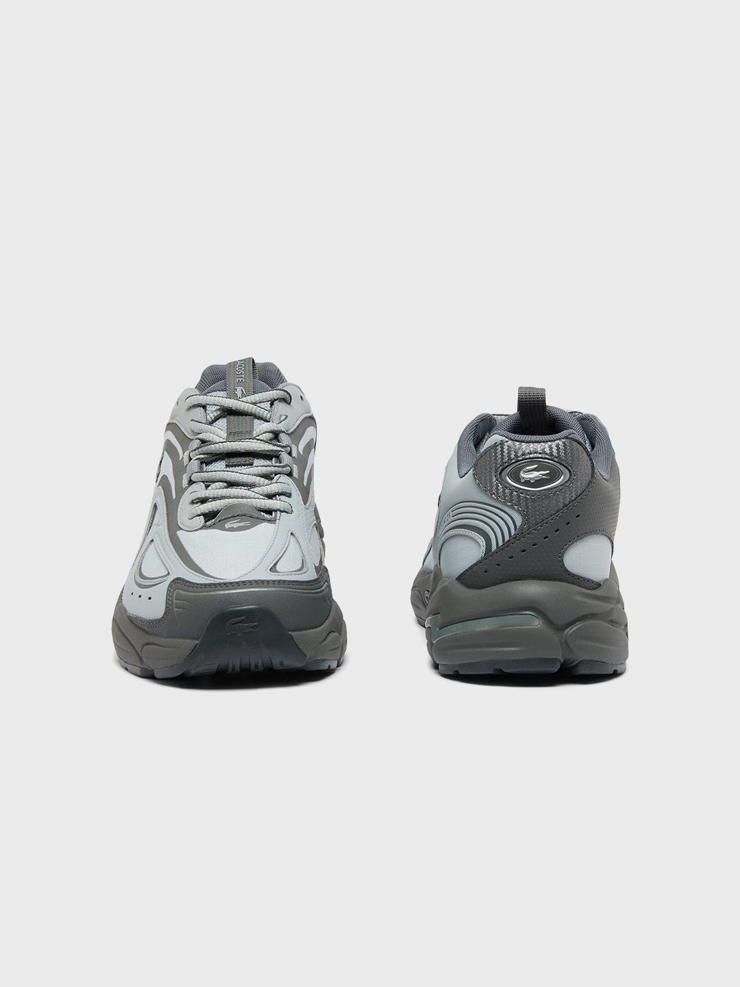 Lacoste Storm 96 2K Tech Sneakers Grey – voorkant en achterkant