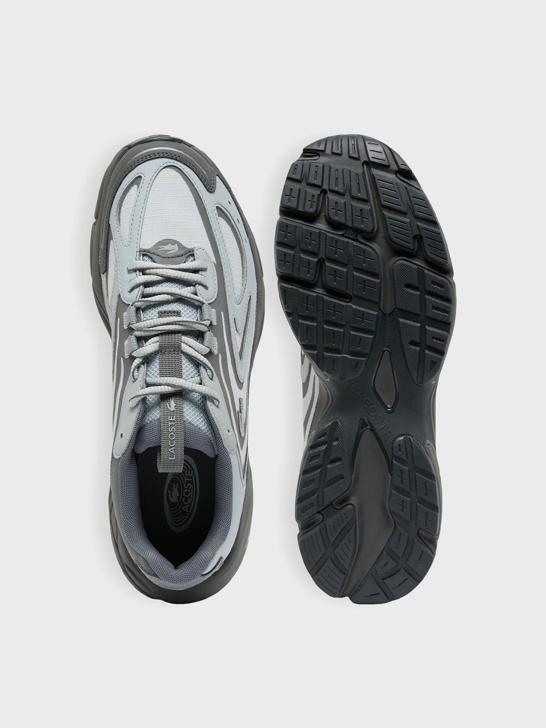 Lacoste Storm 96 2K Tech Sneakers Grey – bovenkant en onderkant