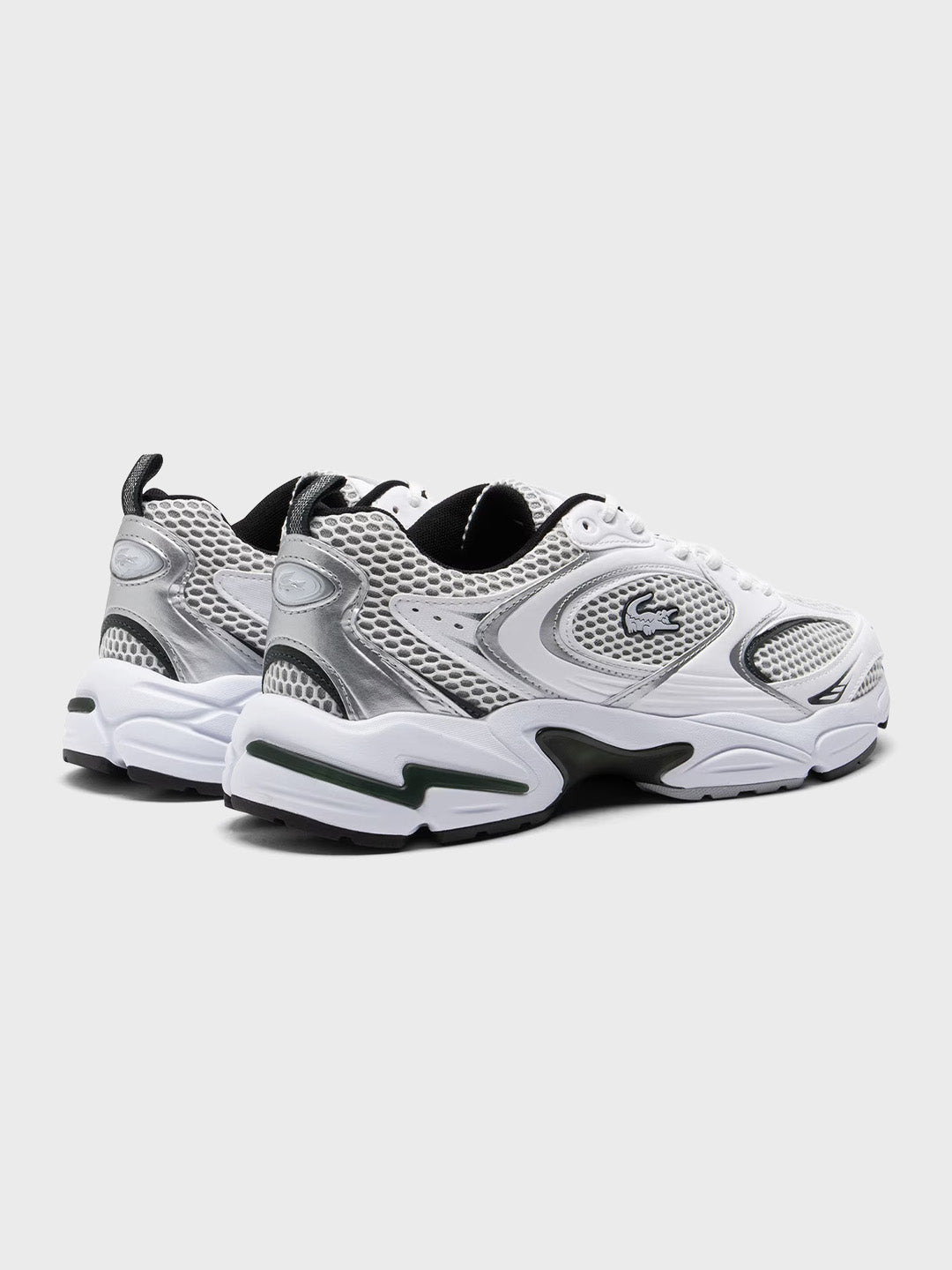 Lacoste Storm 96 Sneakers White/Dark Green - achterkant