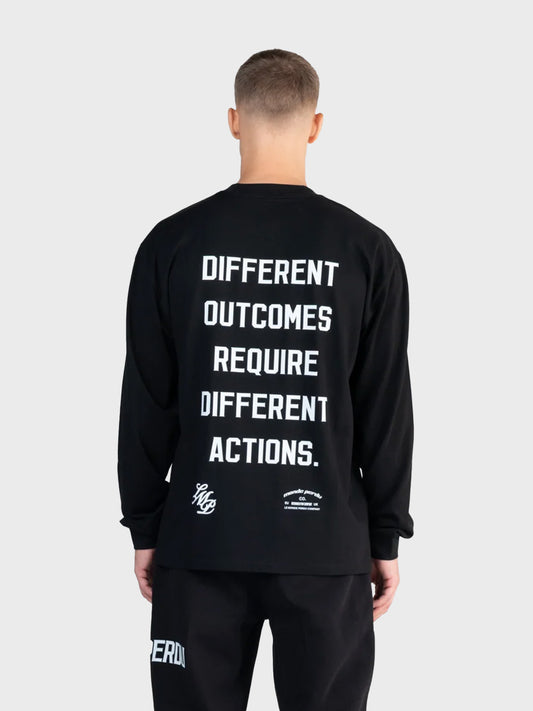 Le Monde Perdu Actions Longsleeve T-Shirt Black oversized fit rug graphic Reloadstore