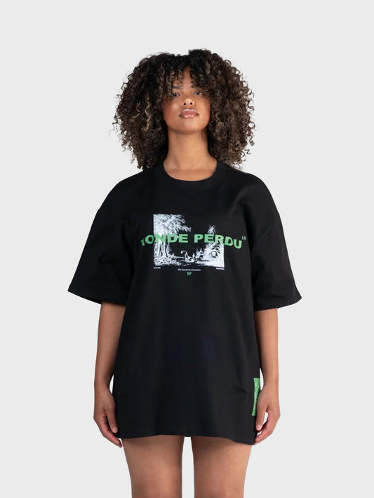 Le Monde Perdu Benue T-Shirt Black – model voorkant