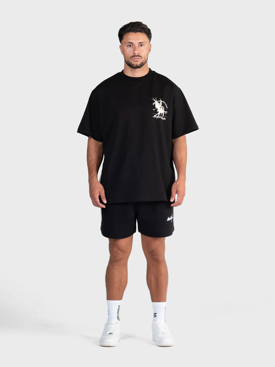 Le Monde Perdu Sterna T-Shirt Black oversized fit heren voorkant Reloadstore
