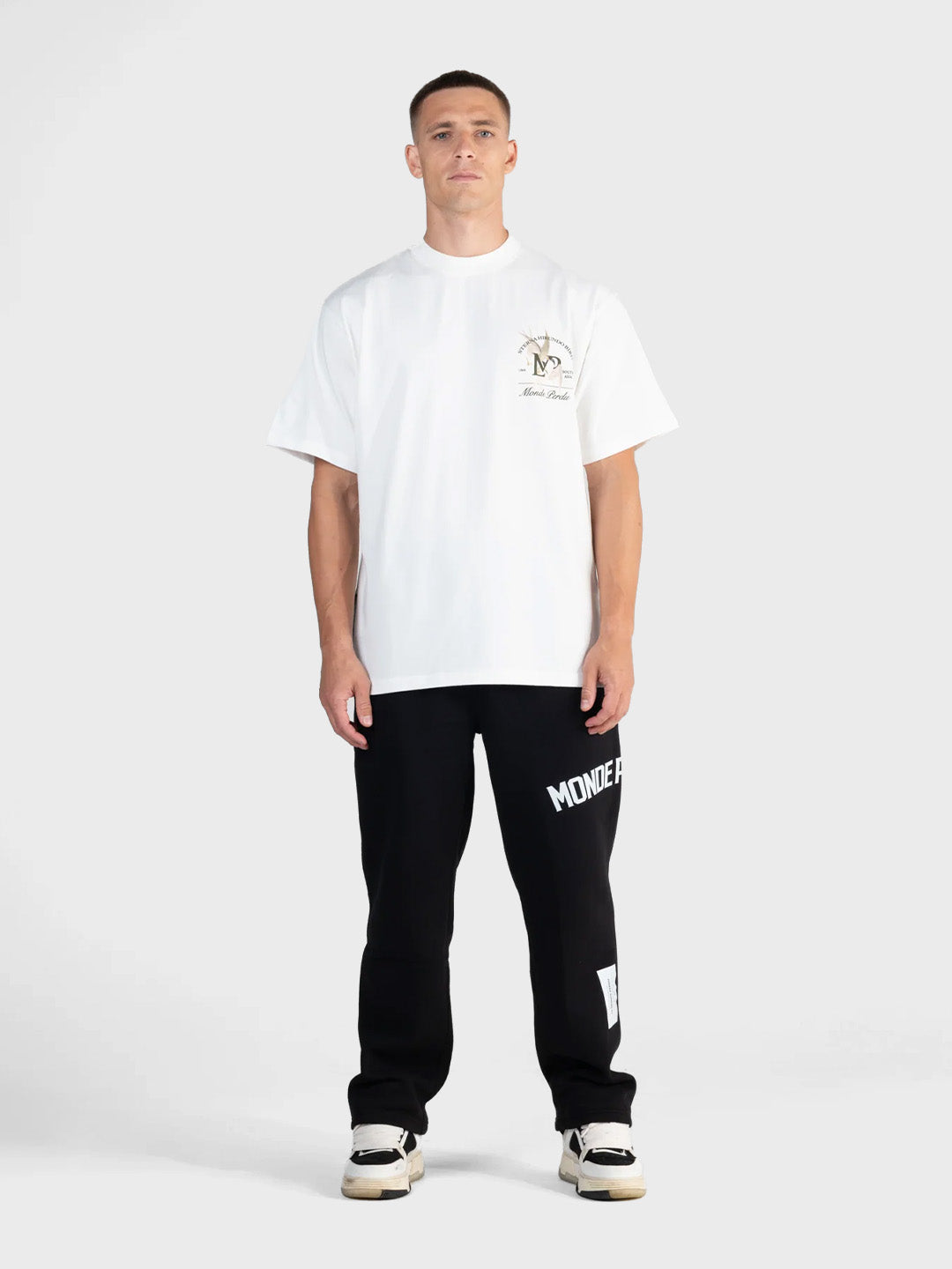 Le Monde Perdu Sterna T-Shirt Ecru oversized fit heren t-shirt voorkant Reloadstore