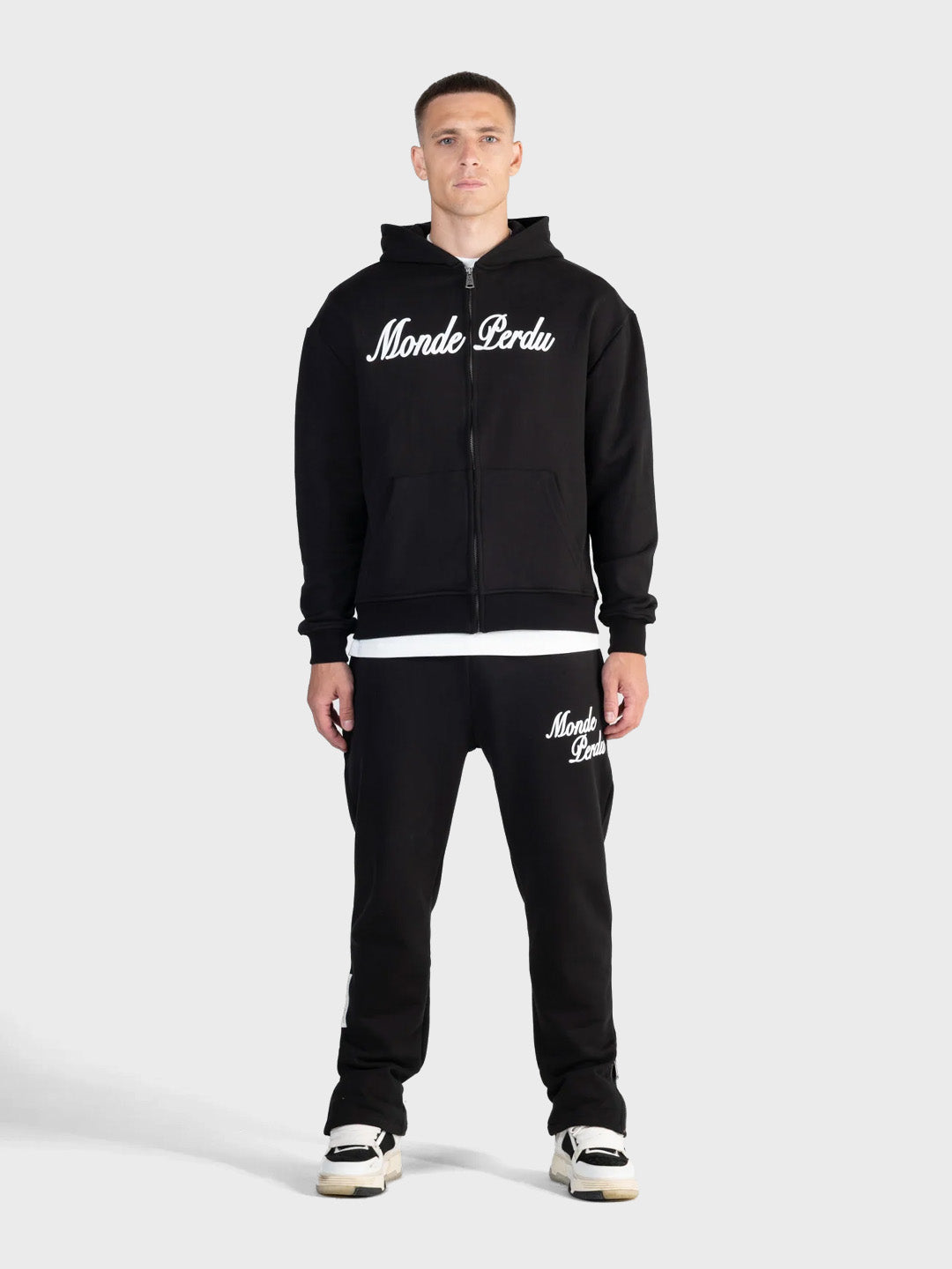 Le Monde Perdu Sterna Tracksuit Black heren joggingpak voorkant Reloadstore