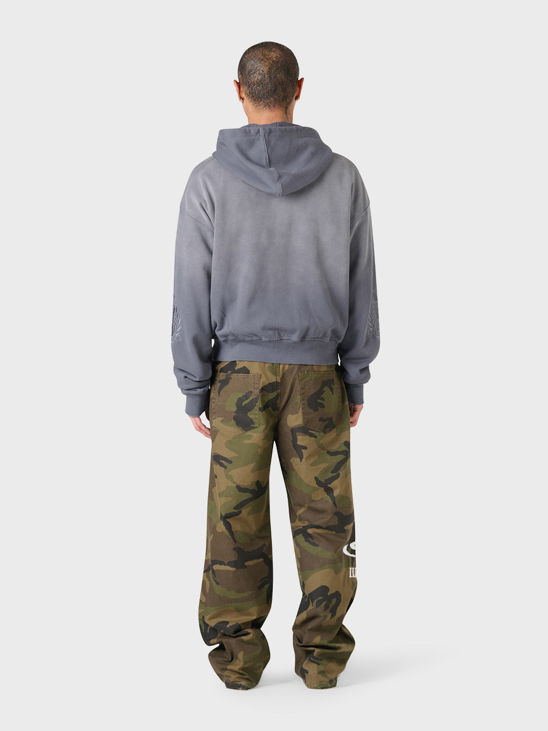 Lumi3re 1933 Zip Hoodie Washed Grey - achterkant