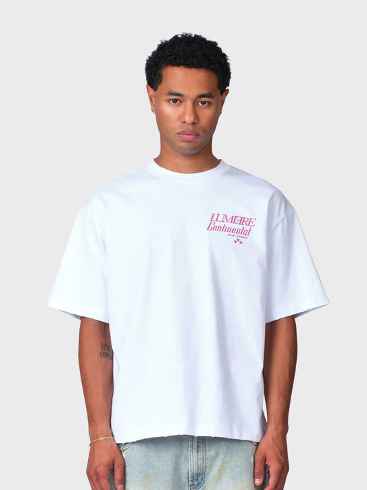 Lumi3re Continental Airlines T-Shirt White - voorkant