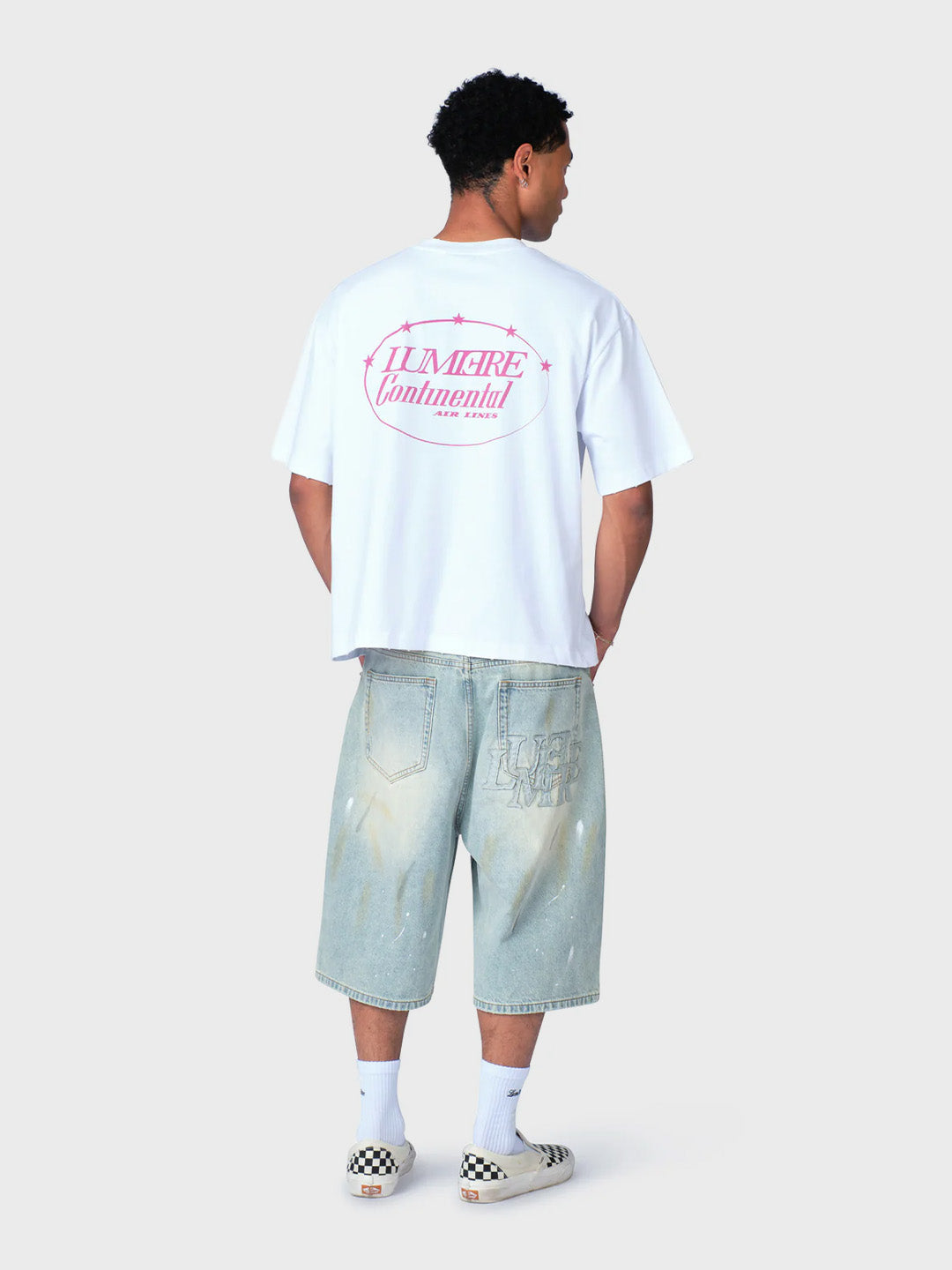 Lumi3re Continental Airlines T-Shirt White - achterkant