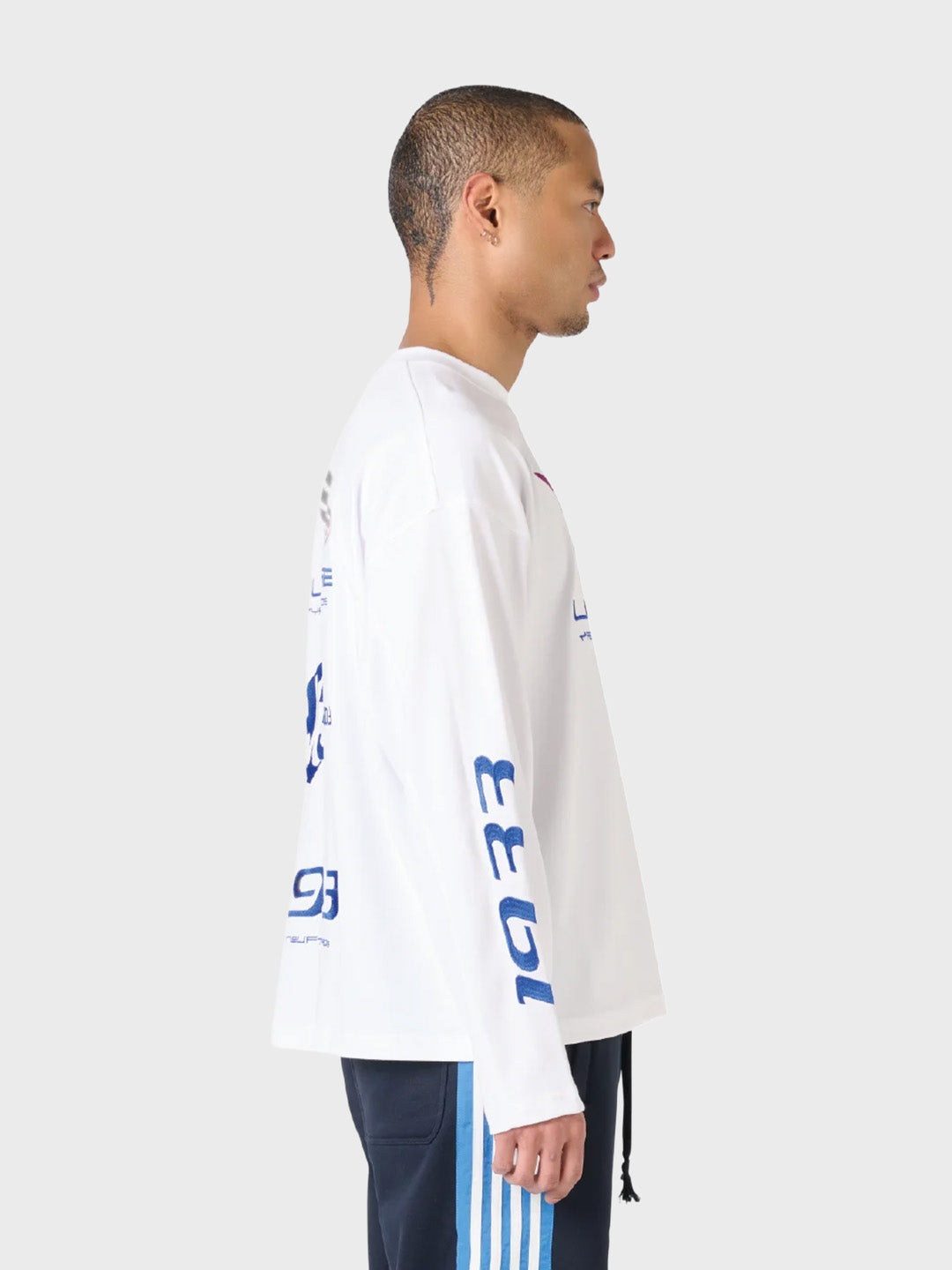 Lumi3re Dix Neuf Longsleeve White - zijkant